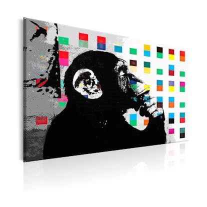 Tavla Arkiio Banksy The Thinker Monkey