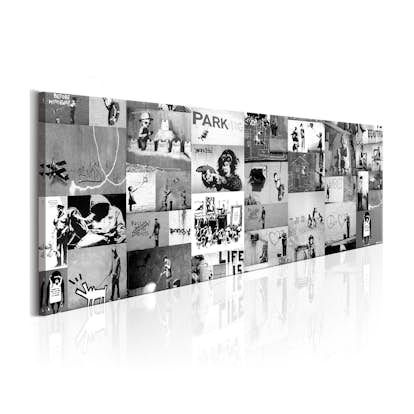 Tavla Arkiio Banksy Graffiti Collage II