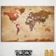 Tavla Arkiio World Map Brown Elegance