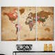 Tavla Arkiio Maps Brown Elegance