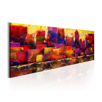 Tavla Arkiio Colourful City Skyline