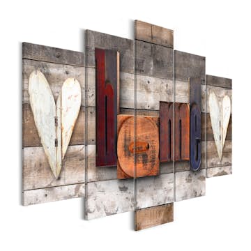 Tavla Arkiio Enchanted Cottage 5 delar 225x100