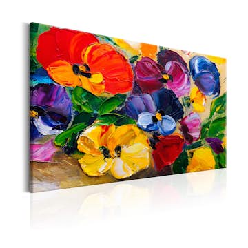 Tavla Arkiio Spring Pansies