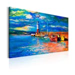 Tavla Arkiio Seaside Landscape The Lighthouse