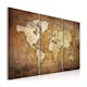 Tavla Arkiio World Map Brown Texture