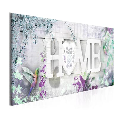 Tavla Arkiio Home and Hummingbirds Green