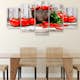 Tavla Arkiio Red Vegetables Wood 5 delar