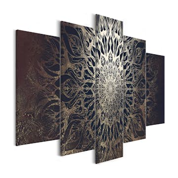 Tavla Arkiio Hypnosis Brown Wide 5 delar