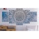 Tavla Arkiio HypnosisBlue Wide 5 delar