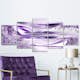 Tavla Arkiio Underwater Harp Wide Violet 5 delar