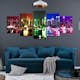 Tavla Arkiio Rainbow New York Wide 5 delar 225x100