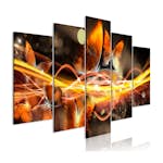 Tavla Arkiio Swarm Of Butterflies Wide Orange 5 delar