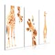 Tavla Arkiio Funny Giraffes 3 delar