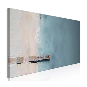 Tavla Arkiio Sea And Wooden Bridge Grey