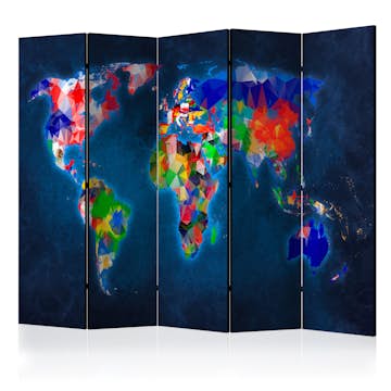 Rumsavdelare Arkiio Colorful Map 225x172 cm