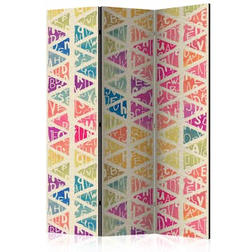 Rumsavdelare Arkiio Letters Nad Triangles 135x172 cm