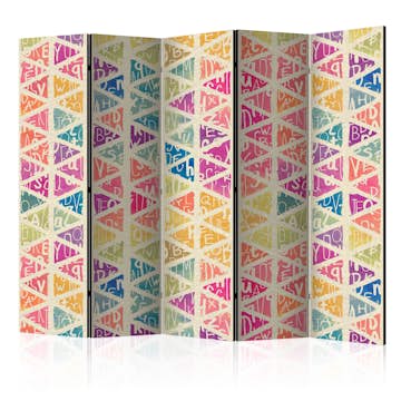 Rumsavdelare Arkiio Letters and Triangles II 225x172 cm