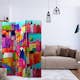 Rumsavdelare Arkiio Rainbow-Hued Town 135x172 cm