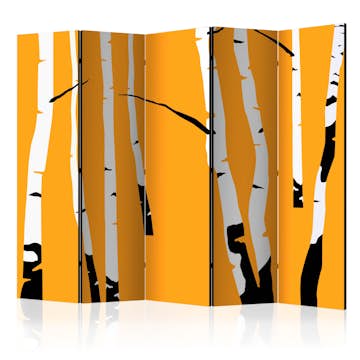 Rumsavdelare Arkiio Birches on the Orange Background II 225x172 cm