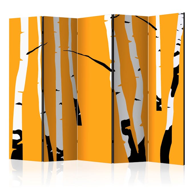 Rumsavdelare Arkiio Birches on the Orange Background II 225x172 cm