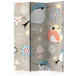 Rumsavdelare Arkiio Natural Pattern With Birds 135x172 cm