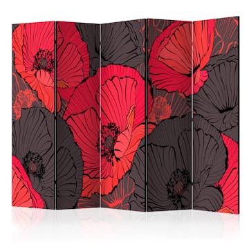 Rumsavdelare Arkiio Pleated Poppies II 225x172 cm