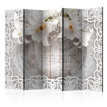 Rumsavdelare Arkiio Lilies and Quilted Background II 225x172 cm