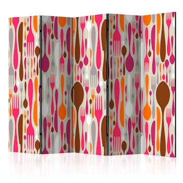 Rumsavdelare Arkiio Cutlery Pink and Violet II 225x172 cm