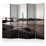 Rumsavdelare Arkiio San Francisco Golden Gate Bridge in Black and White II 225x172 cm
