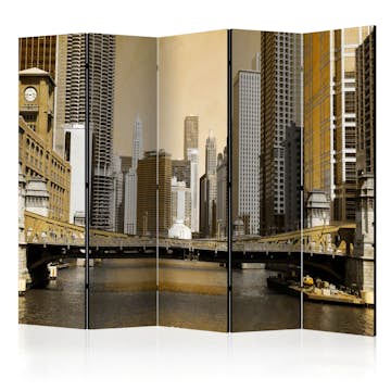 Rumsavdelare Arkiio Chicago's Bridge Vintage Effect II 225x172 cm