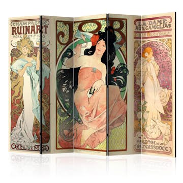 Rumsavdelare Arkiio Alphonse Mucha Women's II 225x172 cm