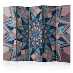 Rumsavdelare Arkiio Star Mandala Brown and Blue II 225x172 cm