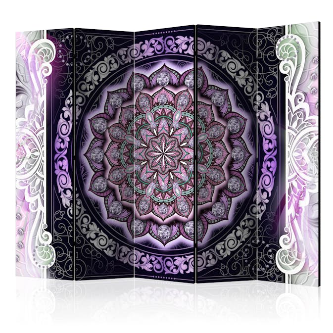Rumsavdelare Arkiio Round Stained Glass Violet II 225x172 cm