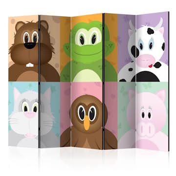 Rumsavdelare Arkiio Cheerful Animals II 225x172 cm