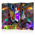 Rumsavdelare Arkiio Graffiti Colourful Attack II 225x172 cm