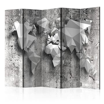 Rumsavdelare Arkiio World Map Origami II 225x172 cm