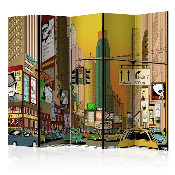 Rumsavdelare Arkiio Vibrant City NY II 225x172 cm