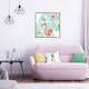 Poster Artgeist Affisch Geometric Flamingos