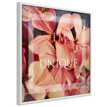 Poster Artgeist Affisch I'm Unique Fyrkantig