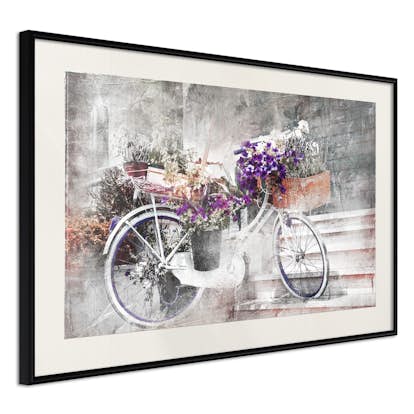 Poster Artgeist Affisch Floral Bike
