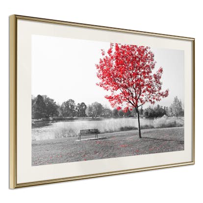 Poster Artgeist Affisch Red Tree