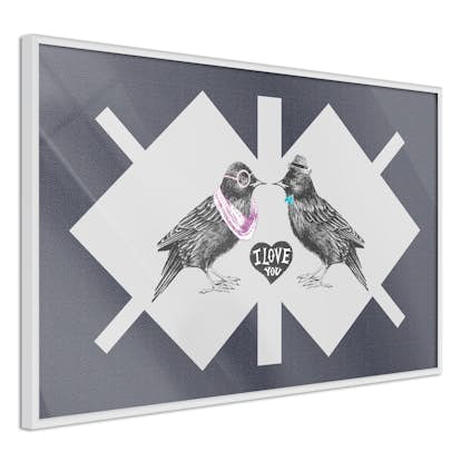 Poster Artgeist Affisch Couple of Starlings