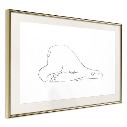 Poster Artgeist Affisch Lazy Bear