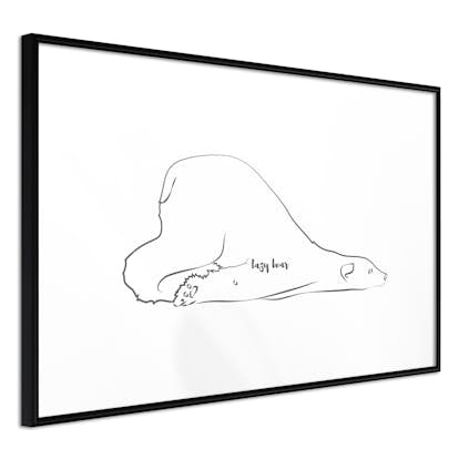 Poster Artgeist Affisch Lazy Bear
