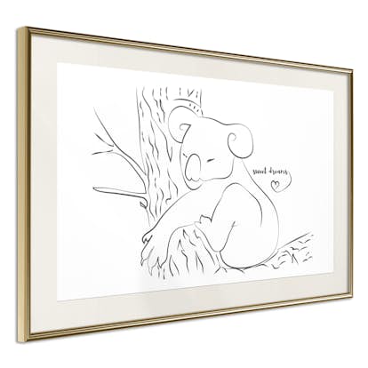 Poster Artgeist Affisch Sleepy Koala