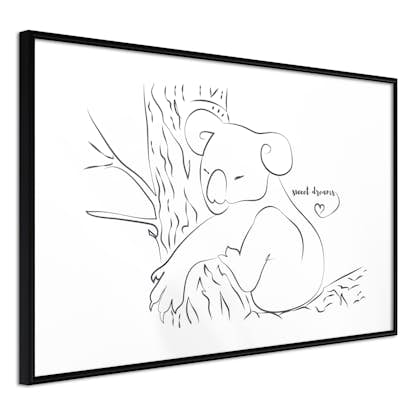 Poster Artgeist Affisch Sleepy Koala