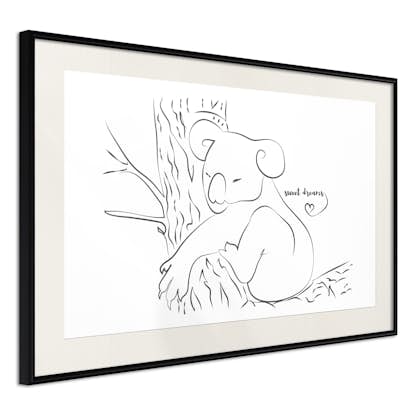 Poster Artgeist Affisch Sleepy Koala