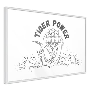 Poster Artgeist Affisch Tiger Power