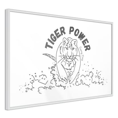 Poster Artgeist Affisch Tiger Power