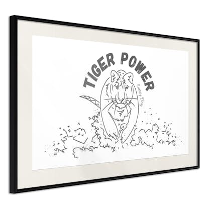 Poster Artgeist Affisch Tiger Power